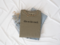 dibs on the coach. Tee